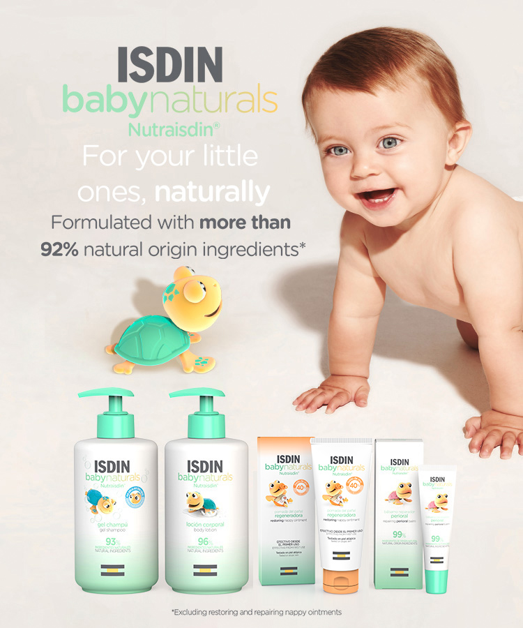 Isdin Baby Naturals Set (shmp/750ml+ b/lot/400ml + f/cr/50ml +  ointment/100ml+ backpack) - Set