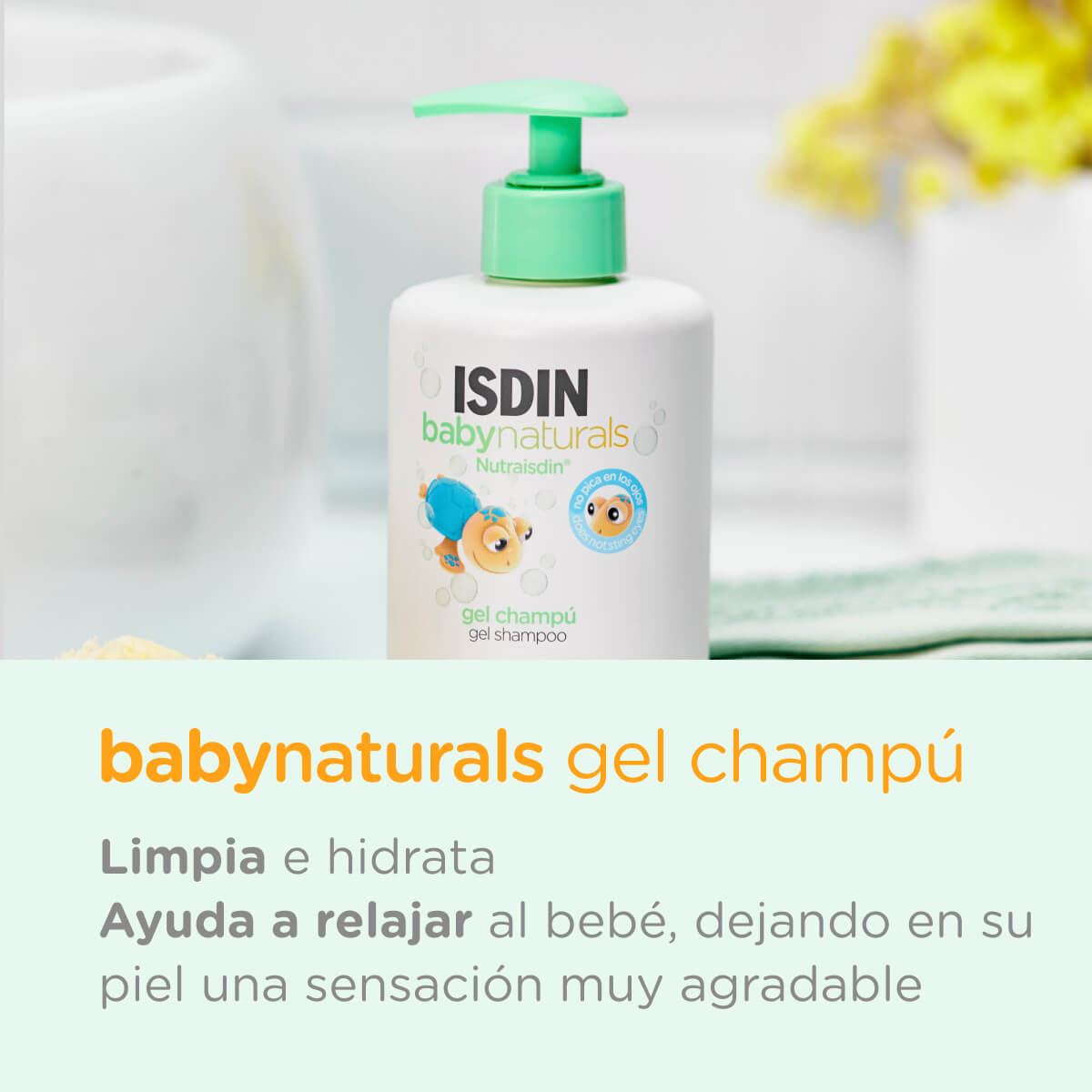 ISDIN Baby Naturals Gel Shampoo para Bebés 400ml - Ecoprana