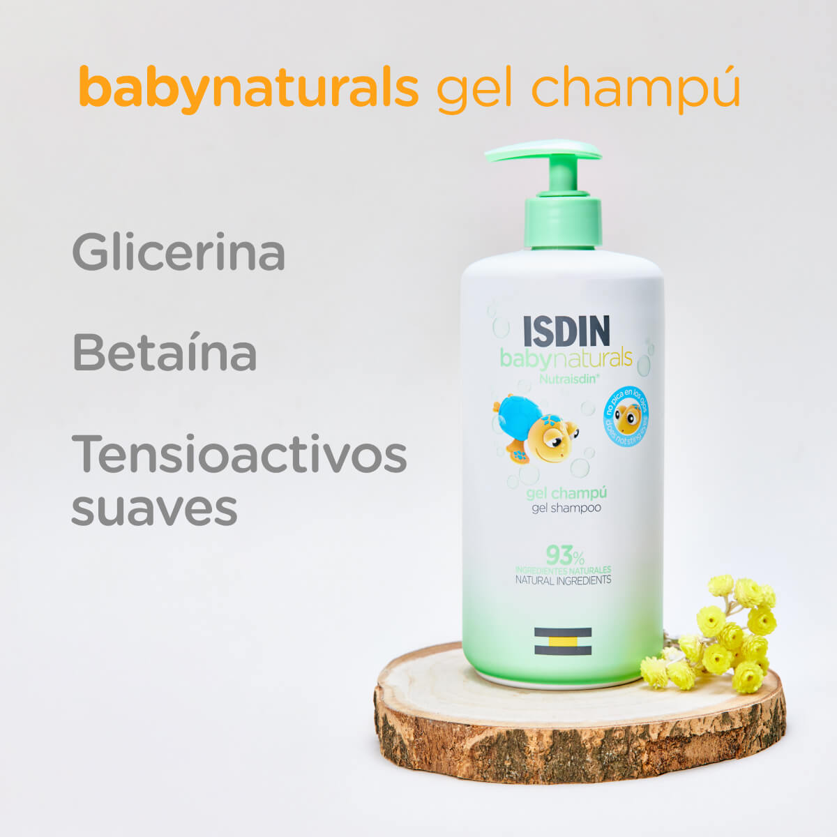 Gel & Champú de Bebé Natural y Dermatológico