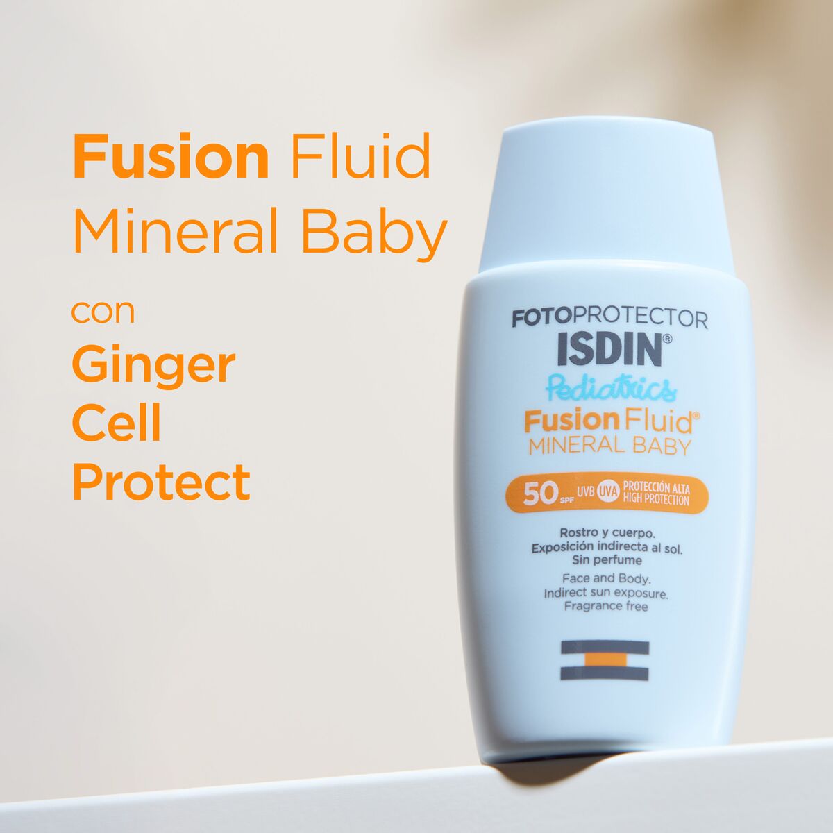 Fotoprotector ISDIN Fusion Fluid Mineral Baby SPF 50 - Protector solar  facial formulado para la piel de niños y bebés, Filtros 100% físicos, Apto  para pieles atópicas, 50 ml : : Bebé